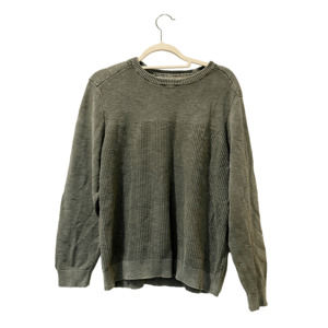 Tommy Bahama Weathered Green Crew Neck Pullover Cotton Sweater Large